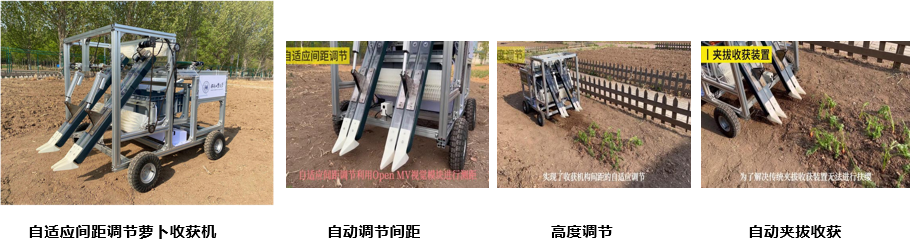 自适应间距调节萝卜收获机